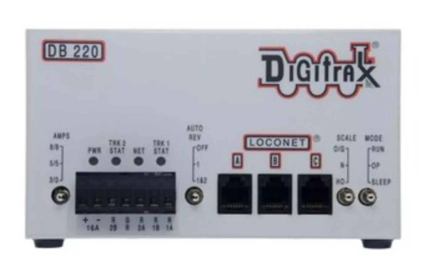 Digitrax DB220 Dual 3/5/8 Amp Auto Reversing DCC Booster