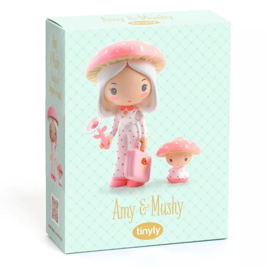 DJECO Tinyly Amy & Mushy Figurine Set