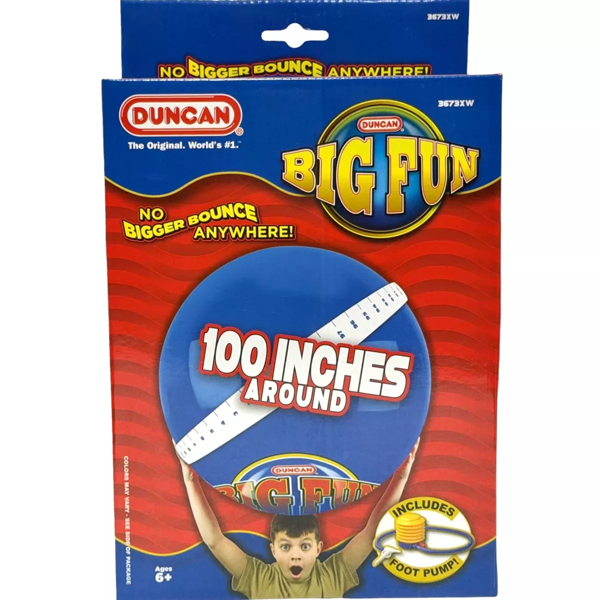 Duncan Big Mega Fun Bounce Ball (Single Mega Fun Bounce Ball RED OR BLUE)