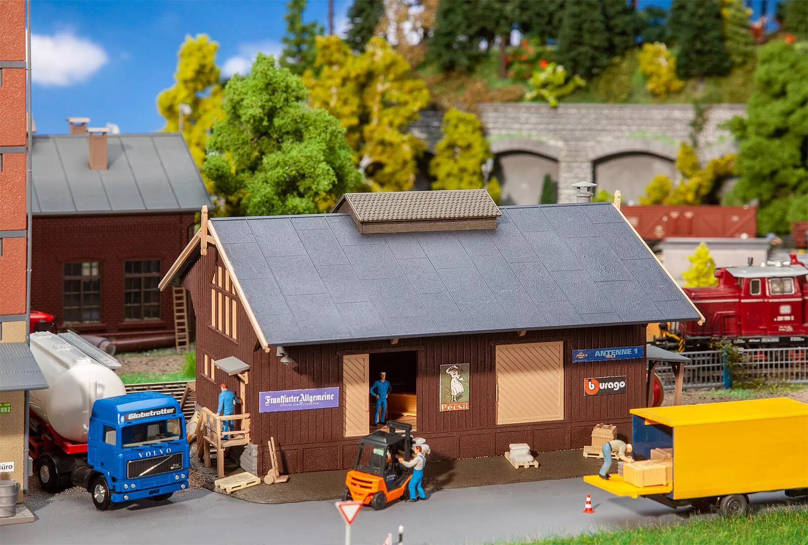 Faller 120095 HO Scale Goods Shed / Freight House Model Kit