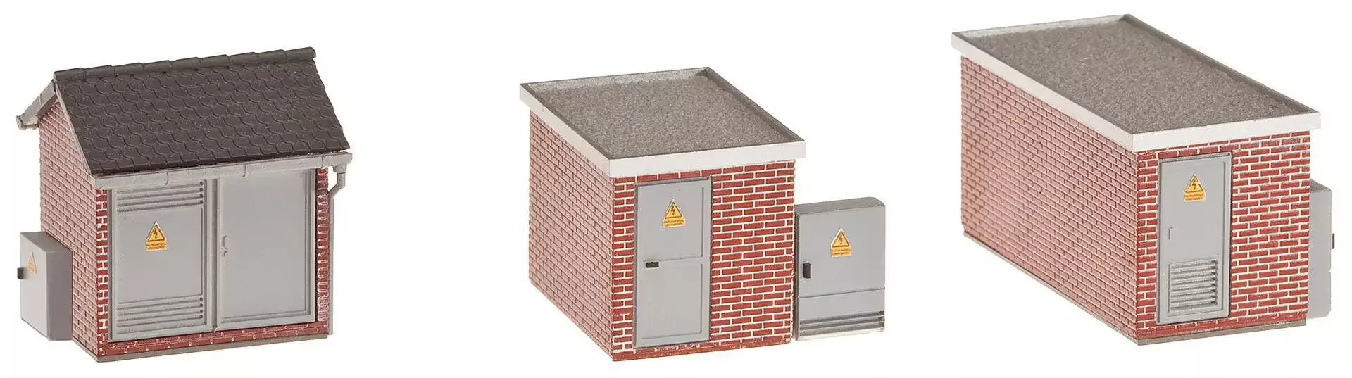 Faller 120239HO 3 Brick Transformer stations kit