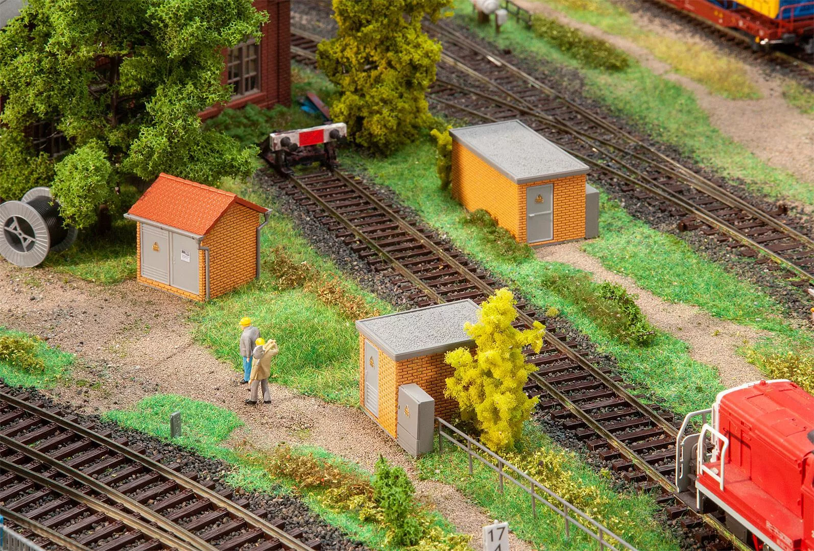 Faller 120266 HO Scale 3 Brick Substations Set (Kit)