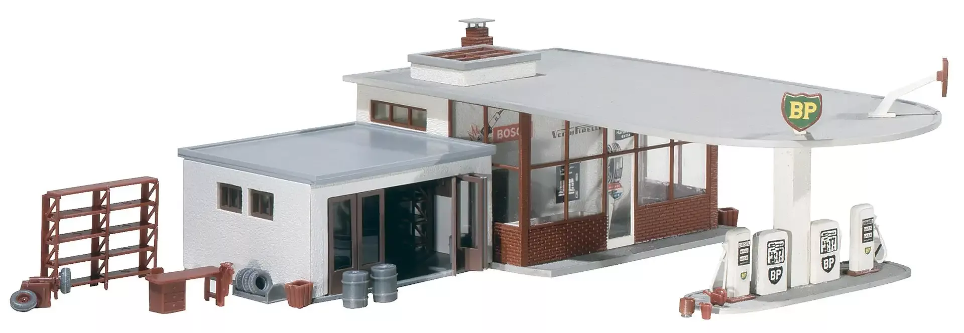 Faller 130347HO BP petrol station kit