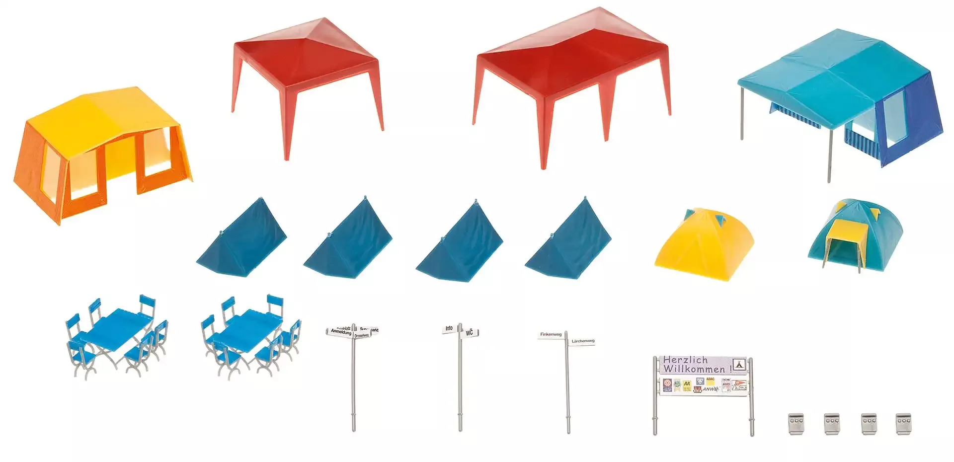 Faller 130504HO Set of camping tents