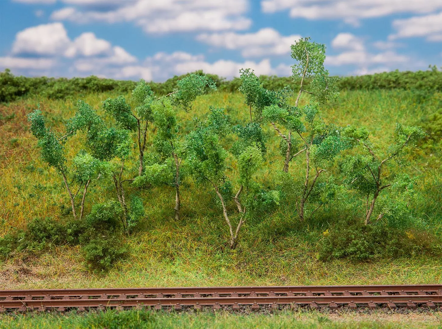 Faller 181409 HO/TT Scale Forest Edge Trees & Shrubs, 75-90mm