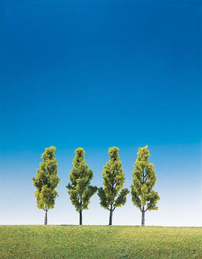 Faller 181423 HO/N/TT Scale 4 Birch Trees, 90mm pkg(4)