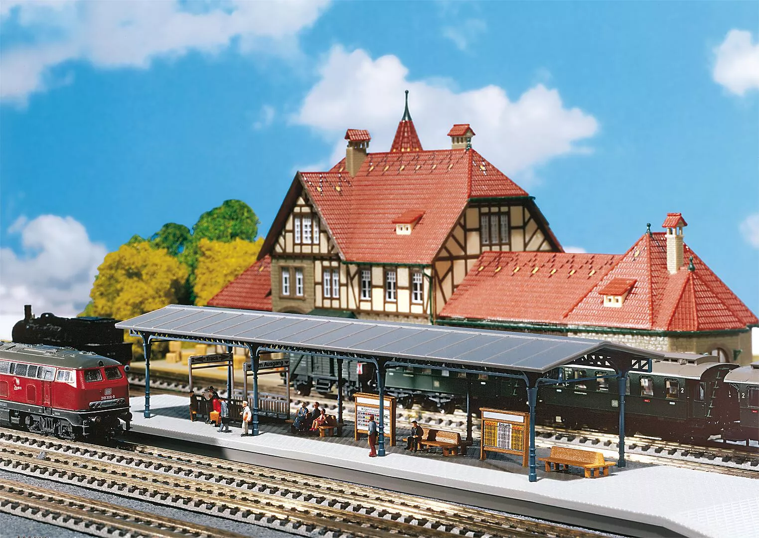 Faller 222164 N Scale Covered Platform Model Kit
