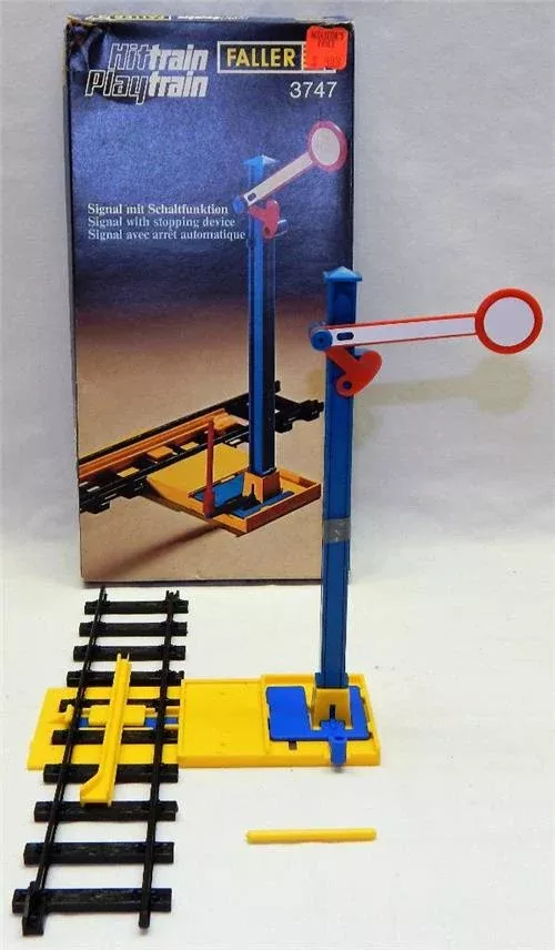 Faller E-Train 3747 Signal w/ stopping device BOXED Vintage Playtrain accessory E-Train series