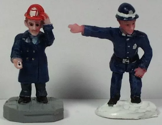 Fireman & Policeman 1-1/2 in. train figures :layouts
