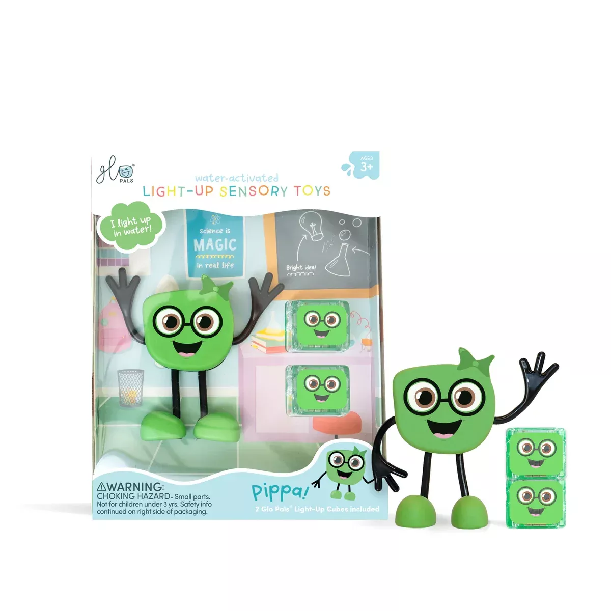 Glo Pal Light Up Sensory Toy - Pippa (green)