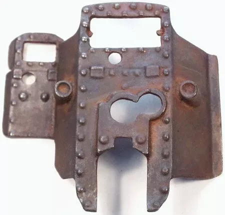 Hubley Armored cycle shield Cast Iron