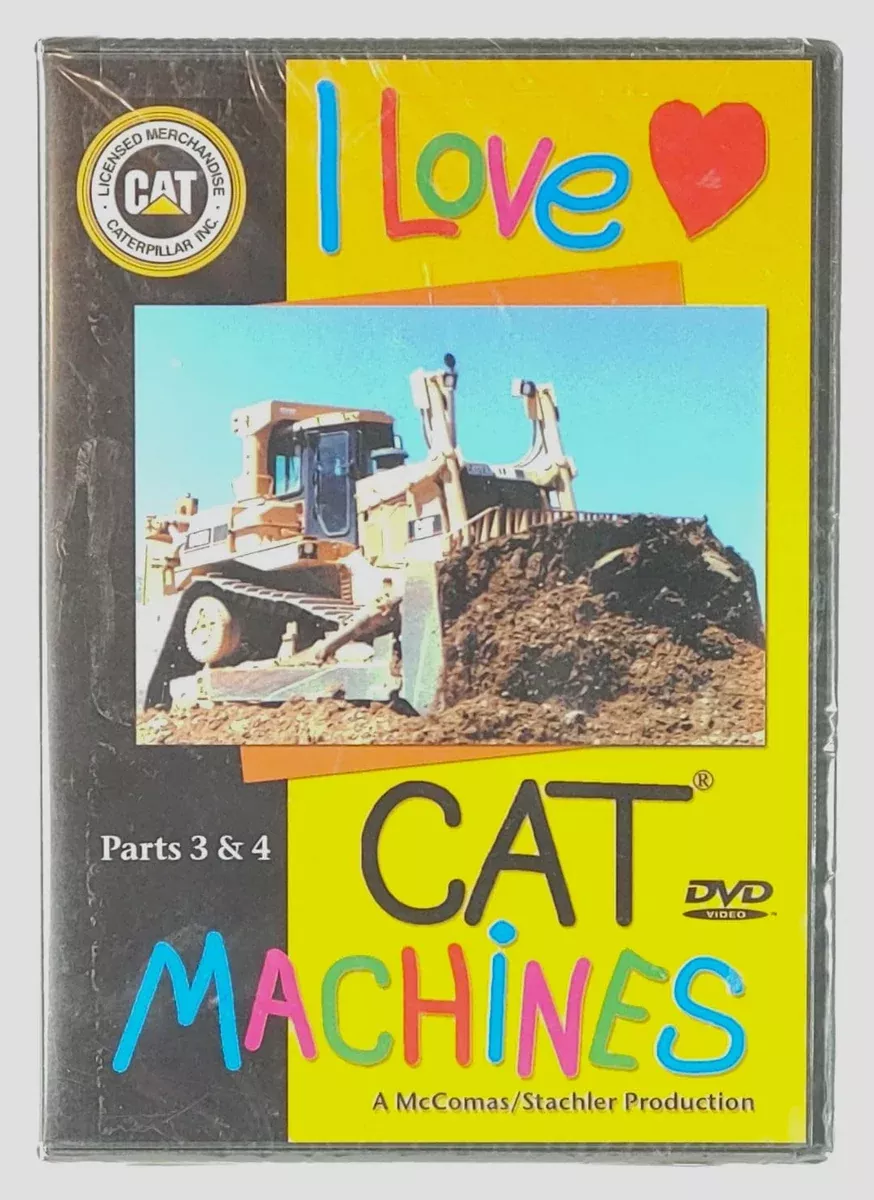 I Love CAT MACHINES Parts 3 & 4 DVD TM video 65m SEALED Caterpillar construction