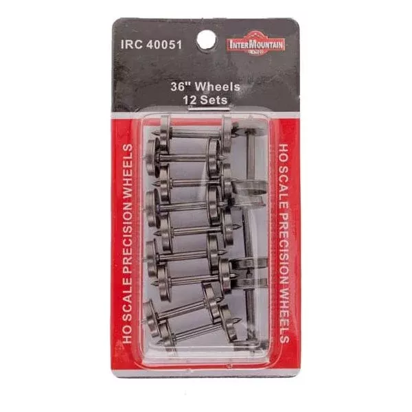 Intermountain, 40051, HO Scale, 36" Semi-Scale Wheels, 12 sets