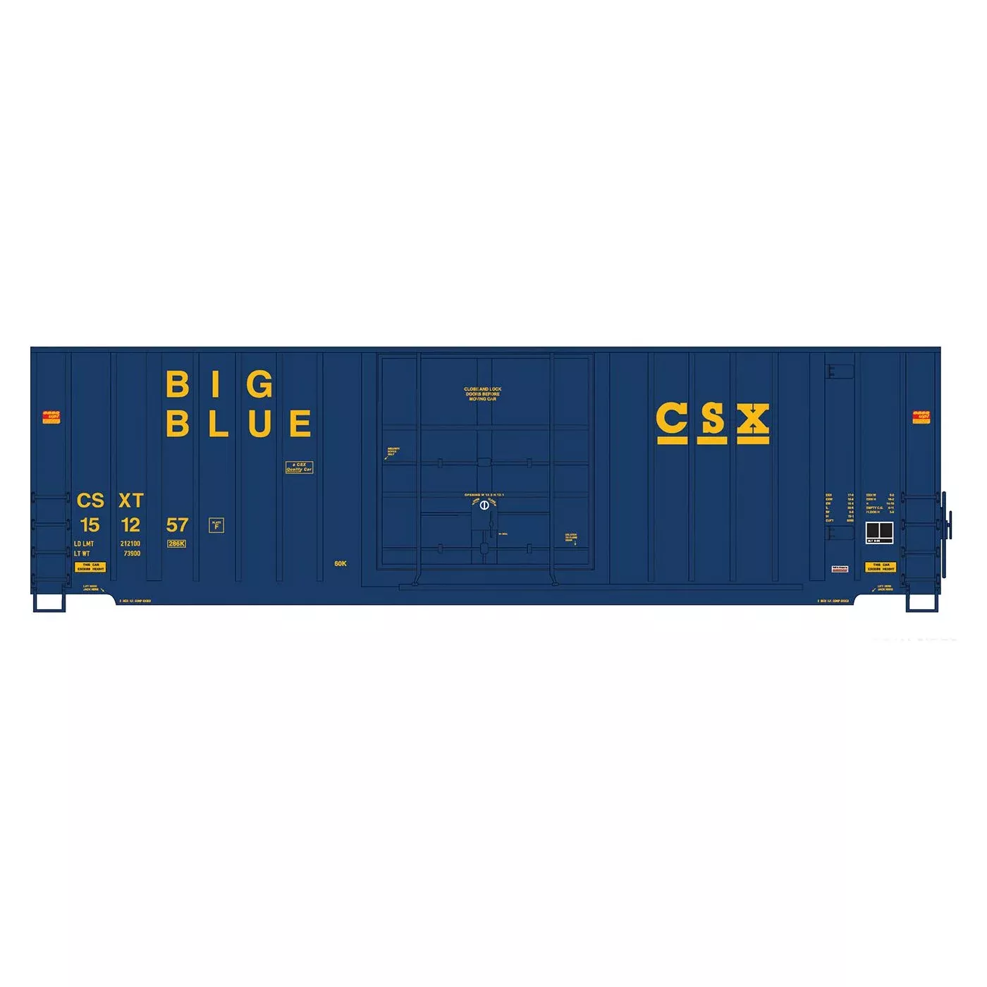 InterMountain, 4130006-04, HO Scale, Gunderson 50' High Cube Double Door Box Car, CSX, #151312