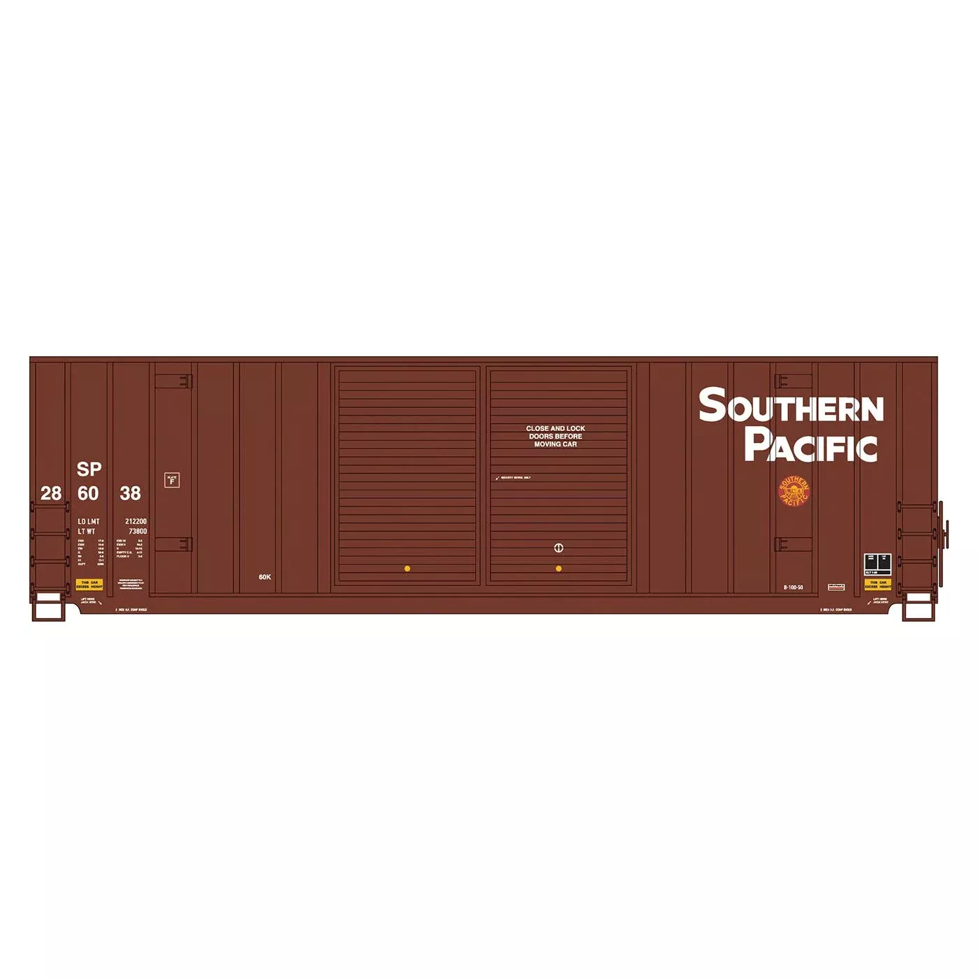 InterMountain, 4132001-04, HO Scale, Gunderson 50' High Cube Double Door Box Car, Southern Pacific, #286101