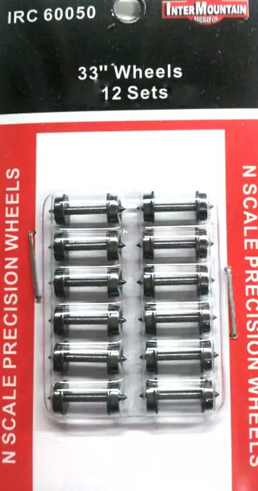 Intermountain 60050 N Scale - 33" Wheels 12 Axles