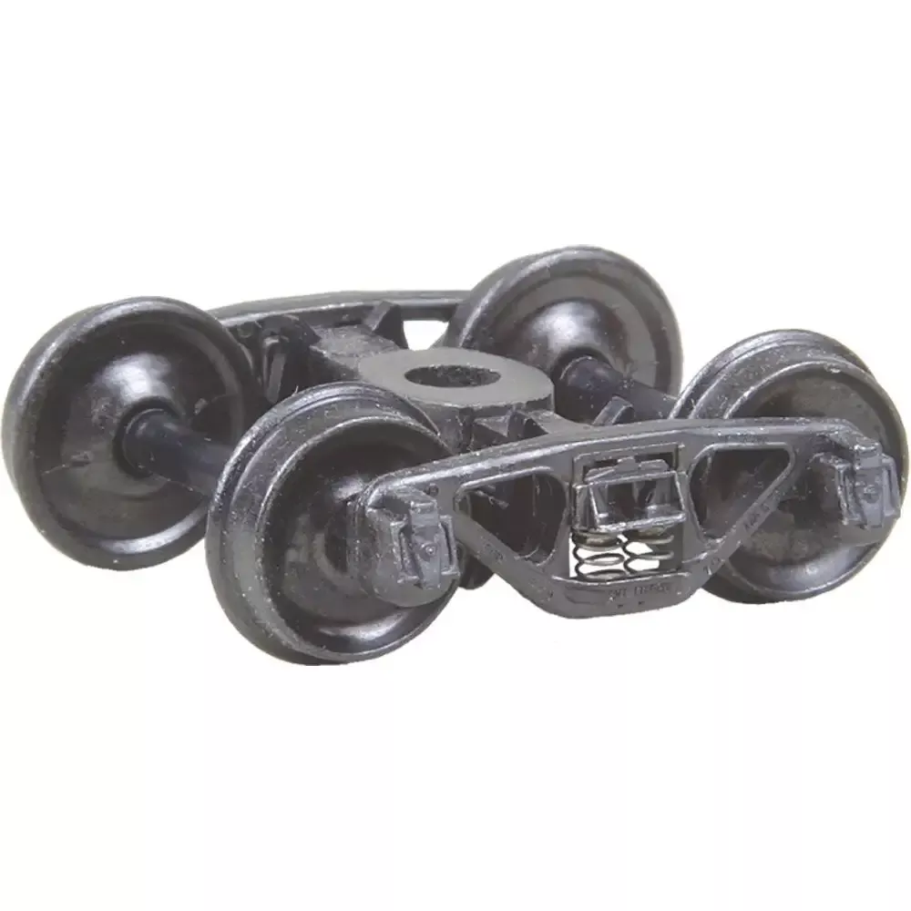 Kadee 552 HO Scale A.S.F. A-3 Ride Control 50 Ton Self Centering Trucks with 33" Smooth Back Wheels - Metal Fully Sprung