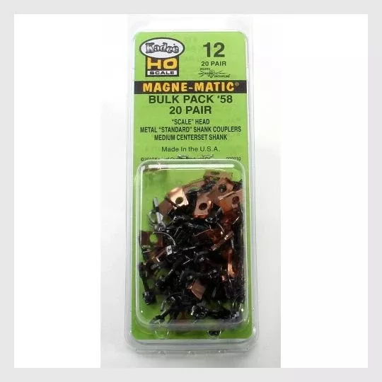 Kadee HO 12 Metal Couplers Bulk Pack #58 (20 pair)