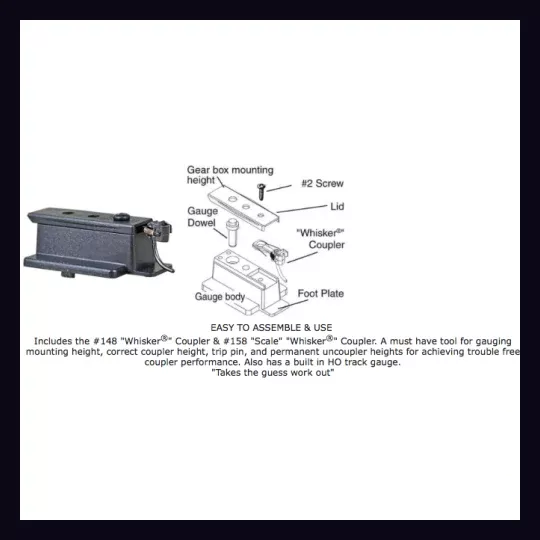 Kadee HO 206 Insulated Multi-Purpose Coupler Height Gauge