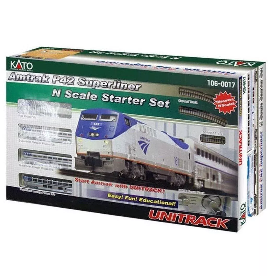 Kato 106-0017 - P42 and Superliner Starter Set Amtrak (AMTK) - N Scale