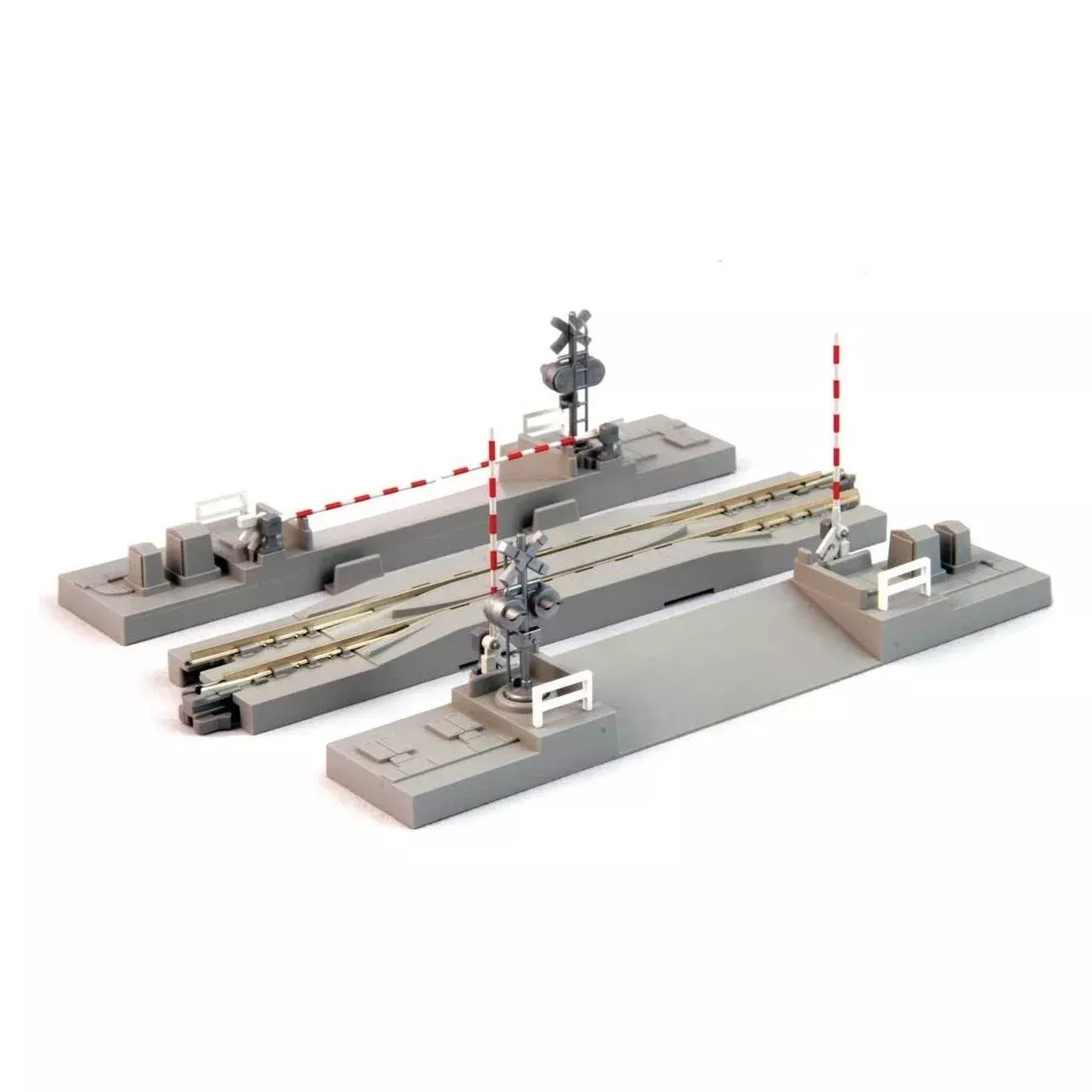 Kato, 20-027-1, N Scale, ,Unitrack Crossing Gate And Rerailing Track, 4-7/8" Track Section