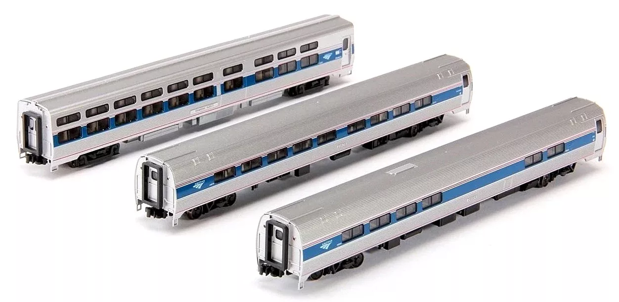 Kato N 1066286 Amfleet Viewliner Intercity Express (Phase VI) 3-Car Set