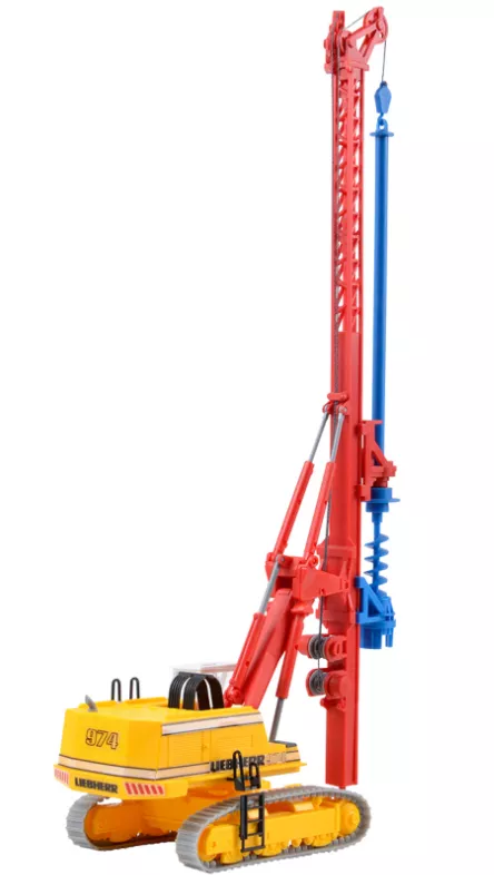 Kibri 11279HO LIEBHERR hydraulic excavator 974 with drilling device kit