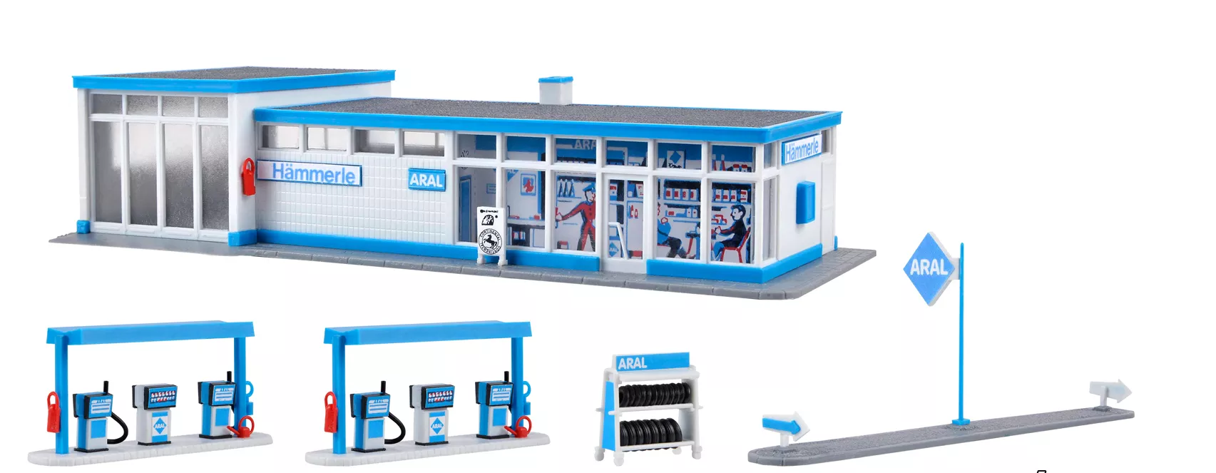 Kibri 38541HO ARAL petrol station kit