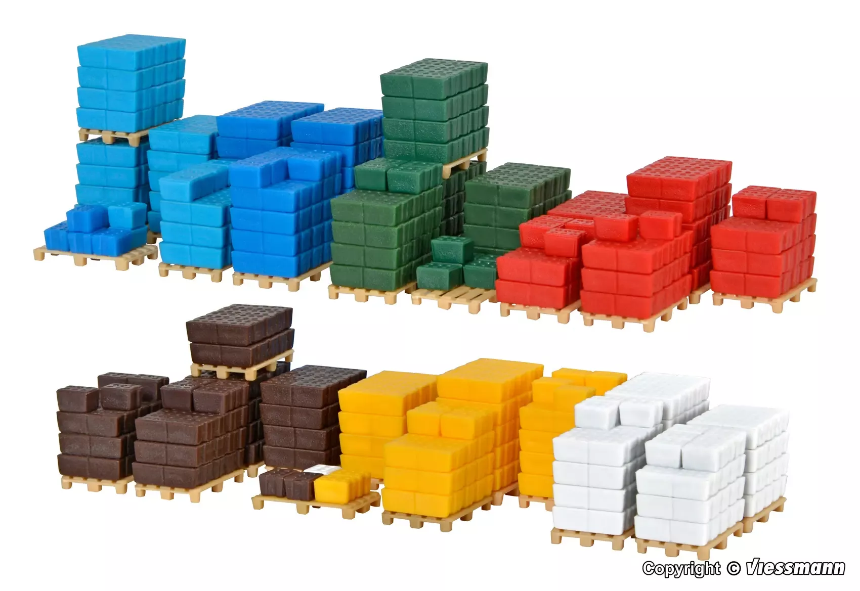 Kibri 38662 HO Beverage crates on pallets kit