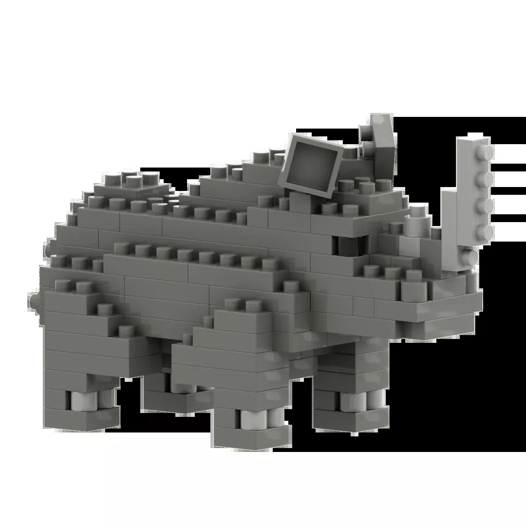 Large Zip Bag Rhino
