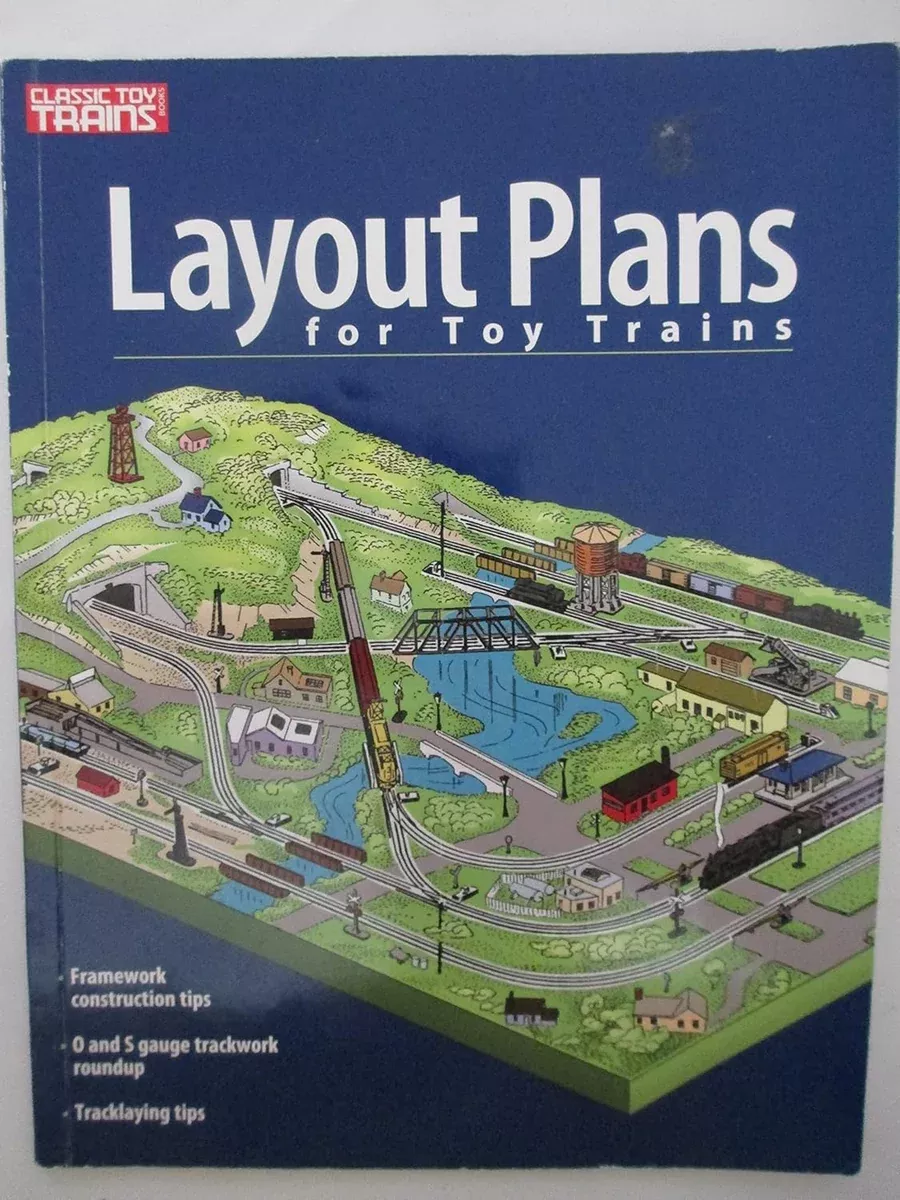 Layout Plans for Toy Trains Book 10-8275 O Gauge Layout small/medium/large C-8 like new
