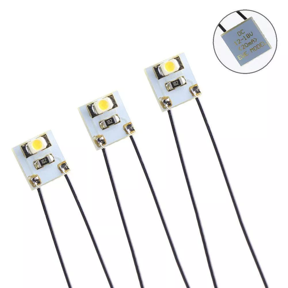 LED lights pre-wired, warm white ready touse with 12V - 20pcs