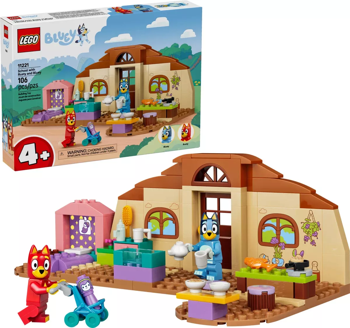 LEGO Bluey School with Rusty and Bluey 11221