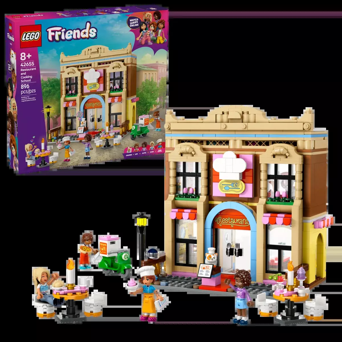 LEGO Friends Restaurant and Cooking School 42655