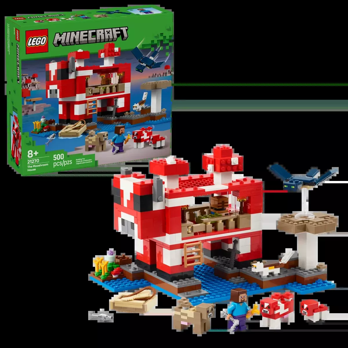 LEGO Minecraft The Mooshroom House 21270