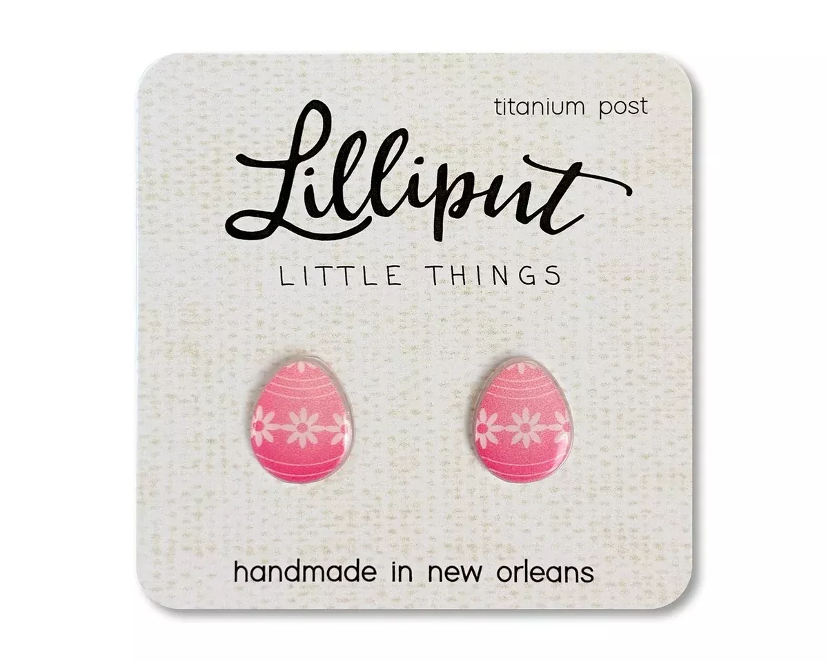 Lilliput Easter Egg Earrings - Pink