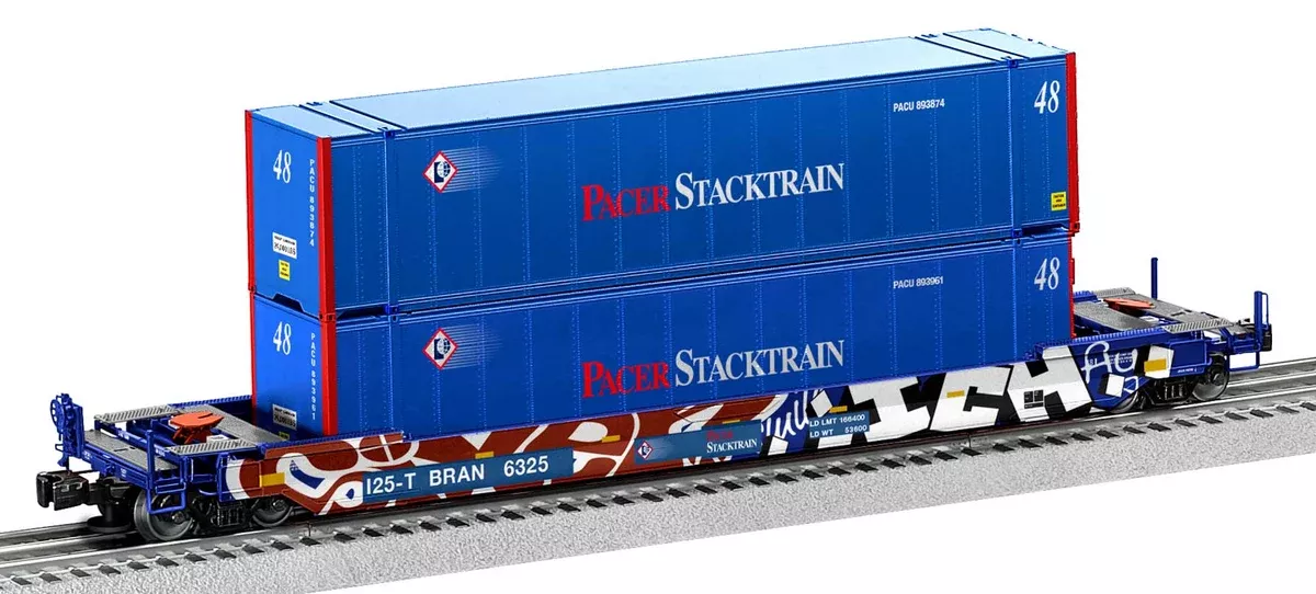 Lionel 2226622 PACER HUSKY STACK intermodal #6325 W/ GRAFFITI O SCALE NEW