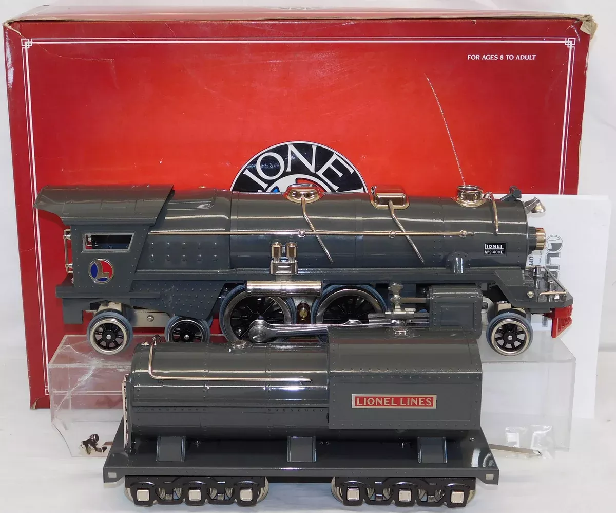 Lionel 6-13108 2-400E Standard gauge GRAY Steam Engine 4-4-2 & Vanderbilt Oil Tender with Traditional Air Whistle