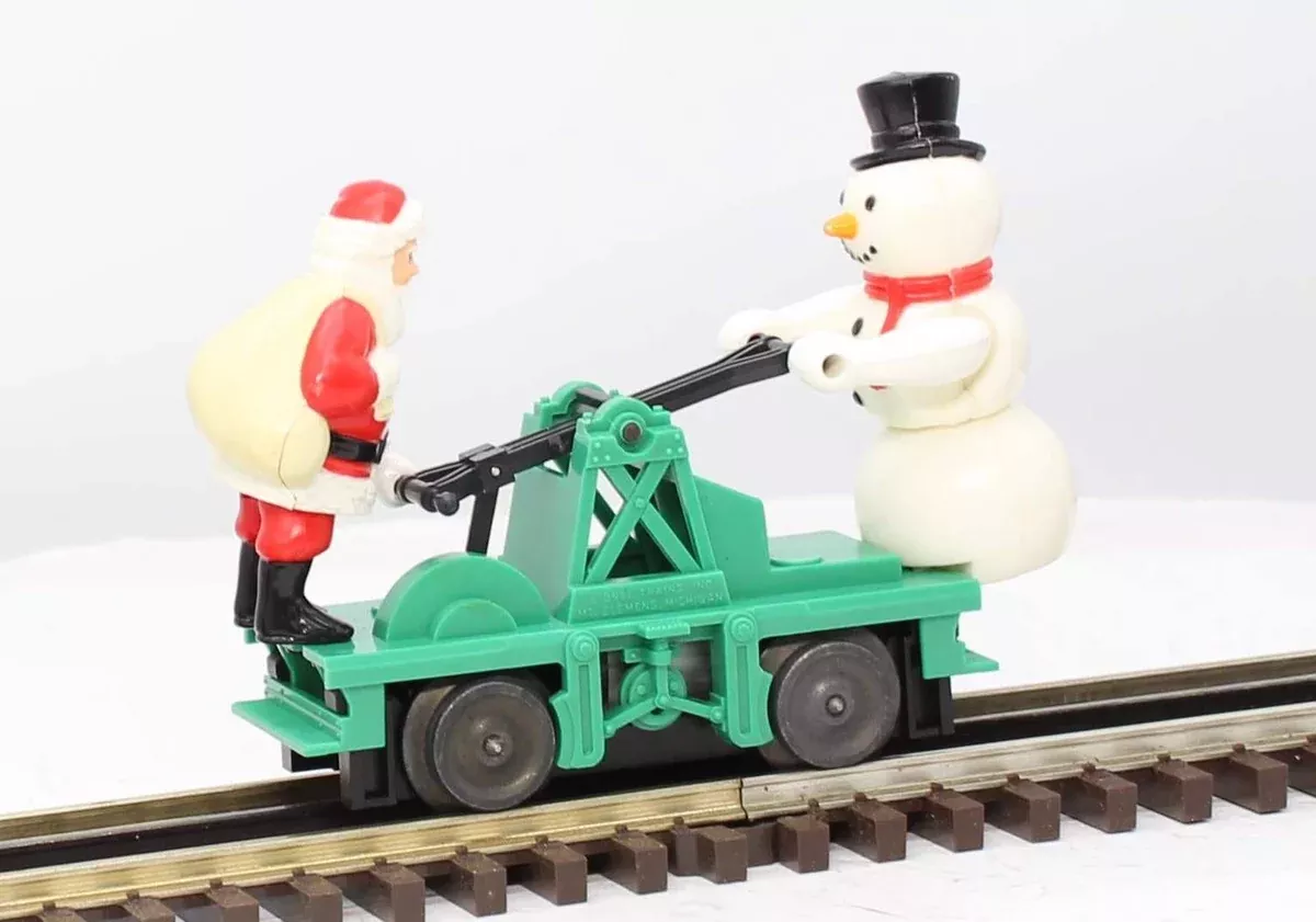 Lionel 6-18422 Santa & Snowman Handcar O Scale Like New