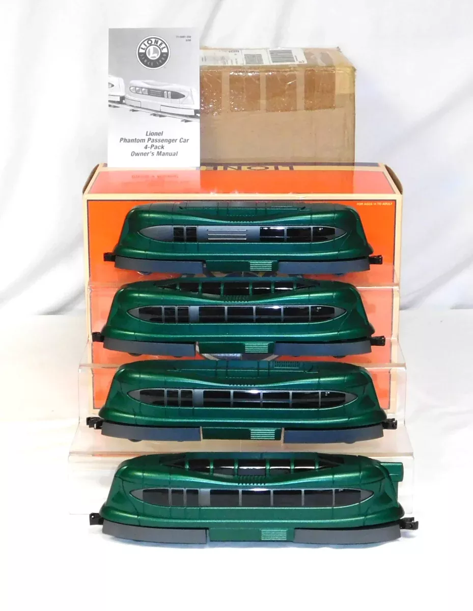 Lionel 6-25559 PHANTOM IV Passenger 4 car set lighted GREEN Pratts Hollow C-8