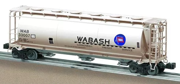 Lionel 6-27104 WABASH 3-BAY CYLINDRCAL HOPPER #33007 O SCALE NEW