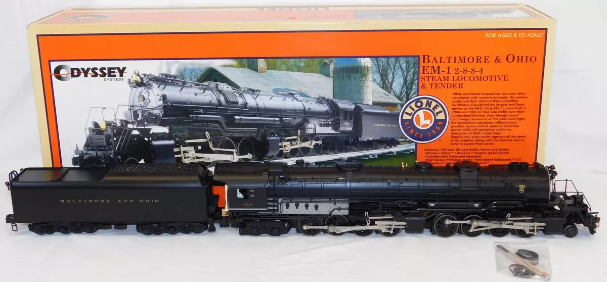 Lionel 6-28051 Baltimore & Ohio EM-1 2-8-8-4 Steam Engine B&O TMCC Die Cast 7616