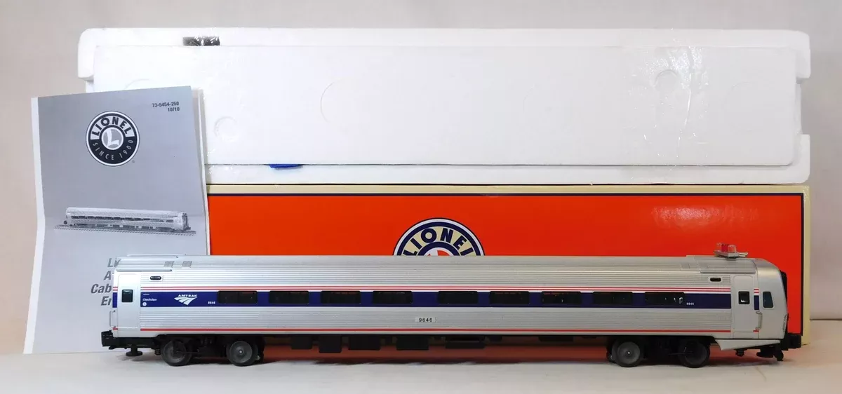 Lionel 6-35454 AMTRAK AMFLEET Cab Controlled End Car C-7 Nice boxd glue on horns