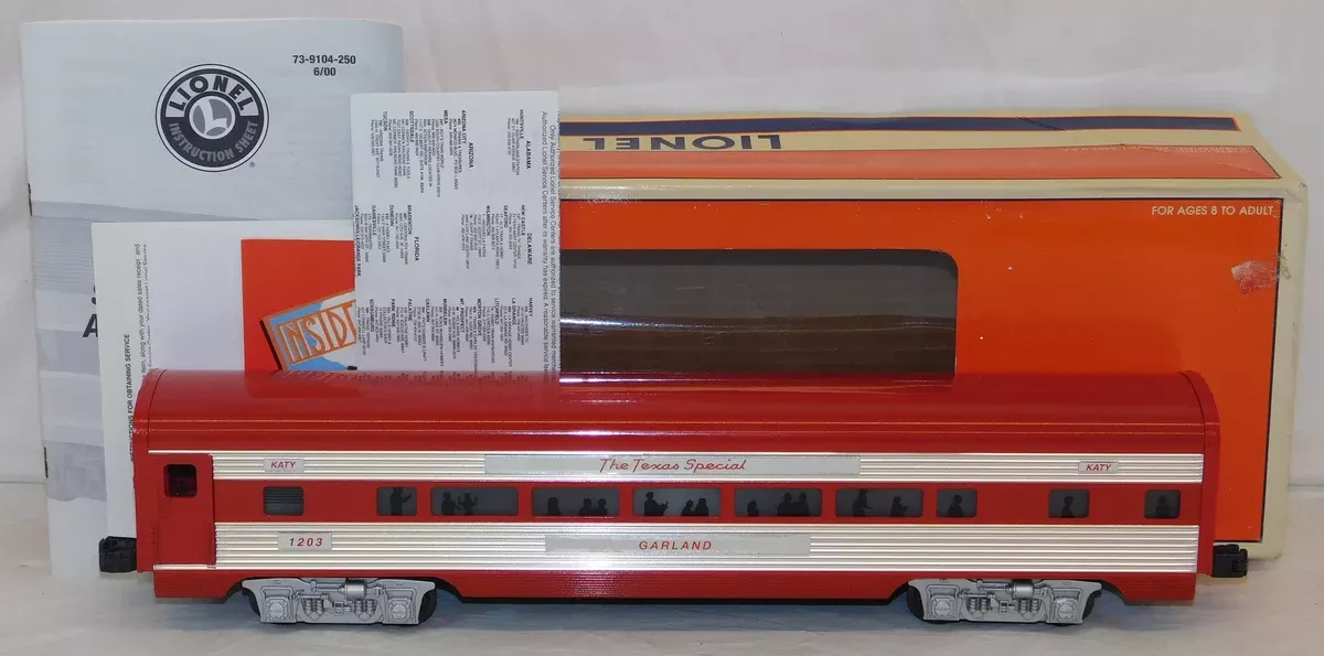 Lionel 6-39118 Texas Special Stationsounds Diner GARLAND Aluminum passenger #1202