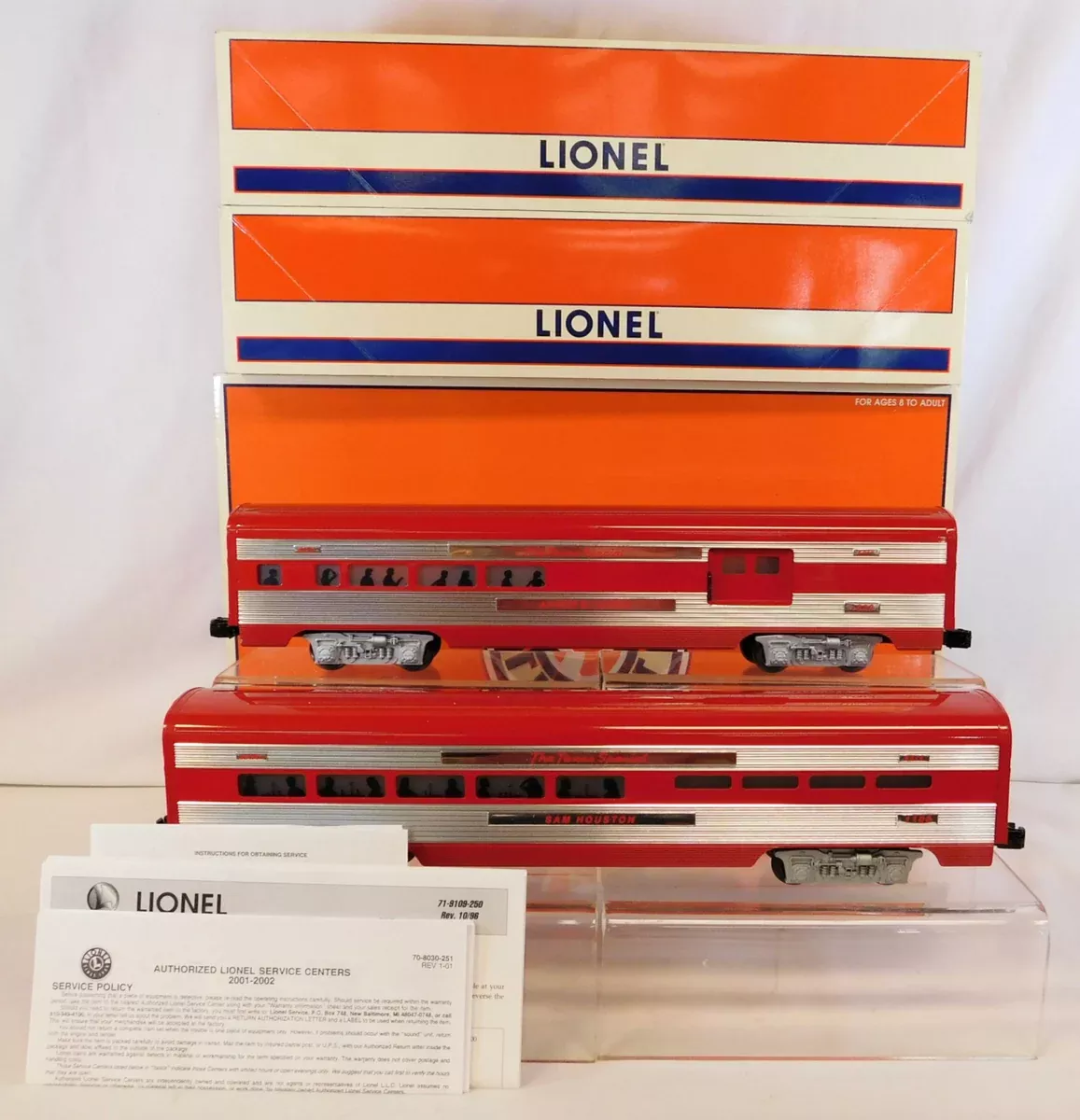 Lionel 6-39166 Texas Special Passenger 2 car Add on Set MKT Aluminum C-8 Katy 15"