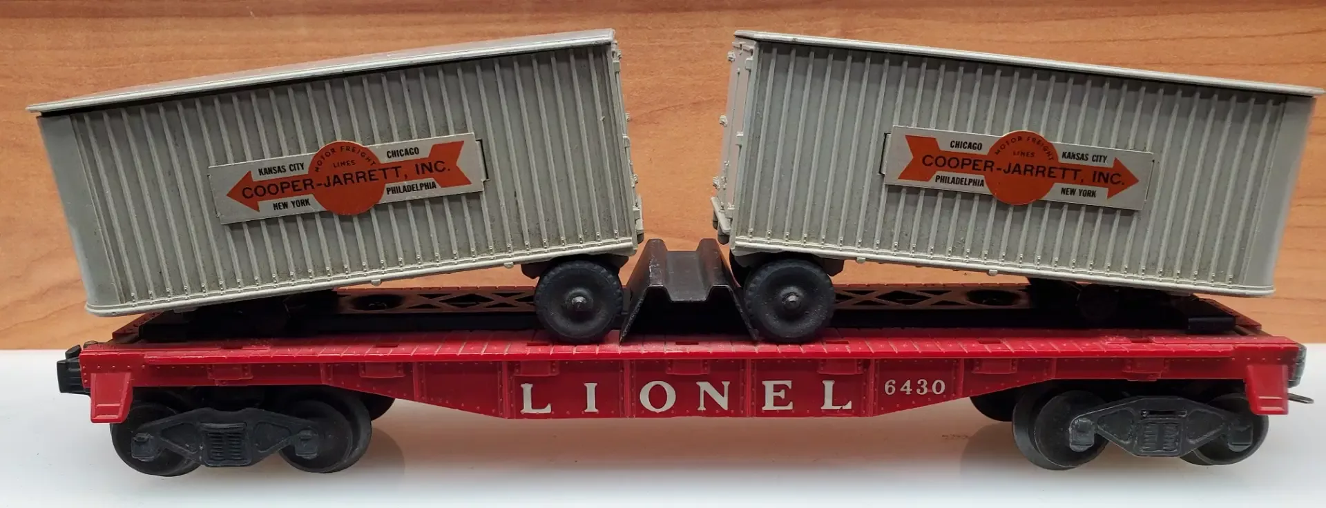 Lionel LIO6430B O Cooper-Jarrett, Inc. Trailer Flat Car #6430