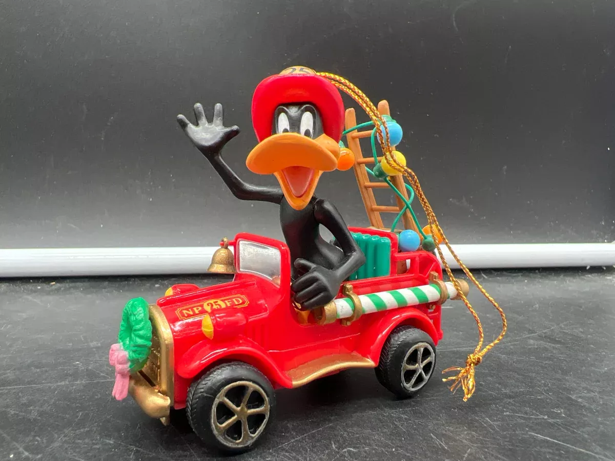 Looney Tunes DDFFOR Daffy Duck Firefighter OrnamentUsed Excellent Damaged Box