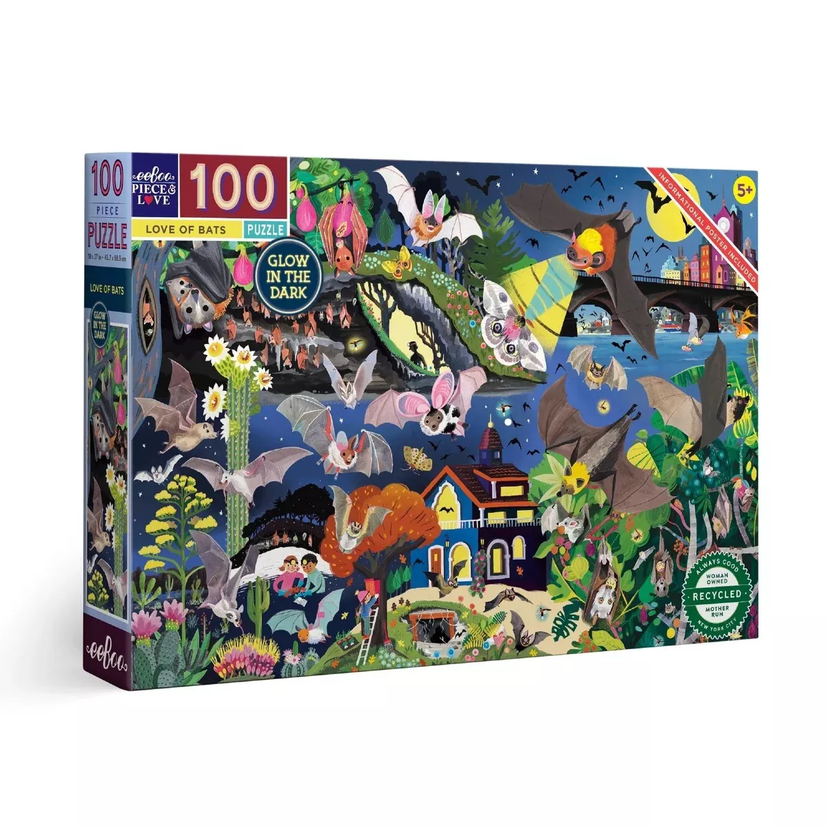 Love of Bats 100 Piece Puzzle