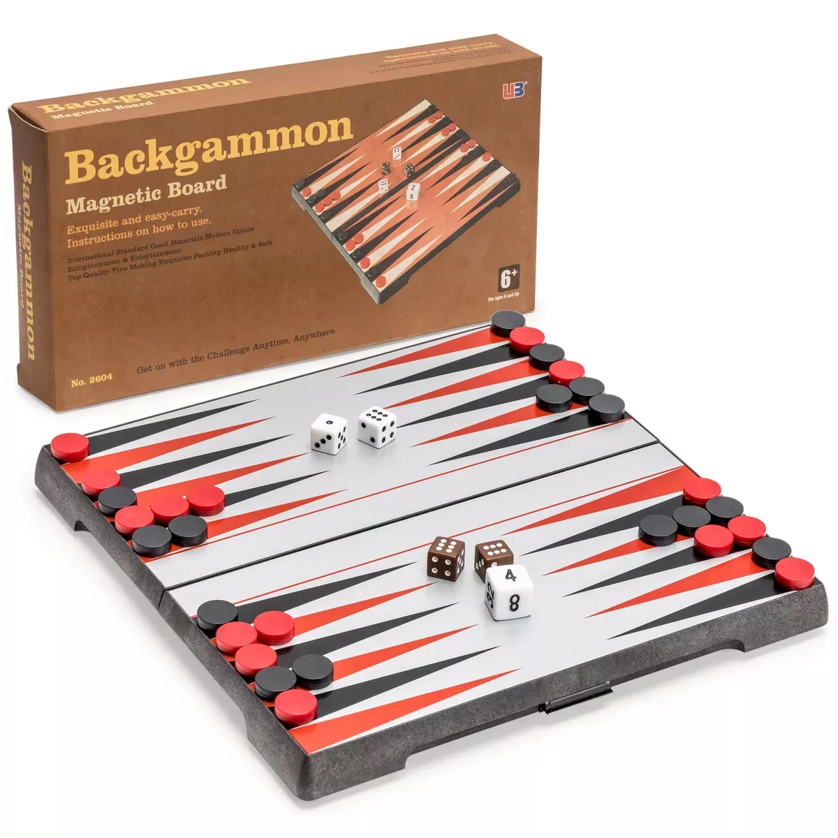 Magnetic Travel Backgammon Game Set - 9.25 Inches