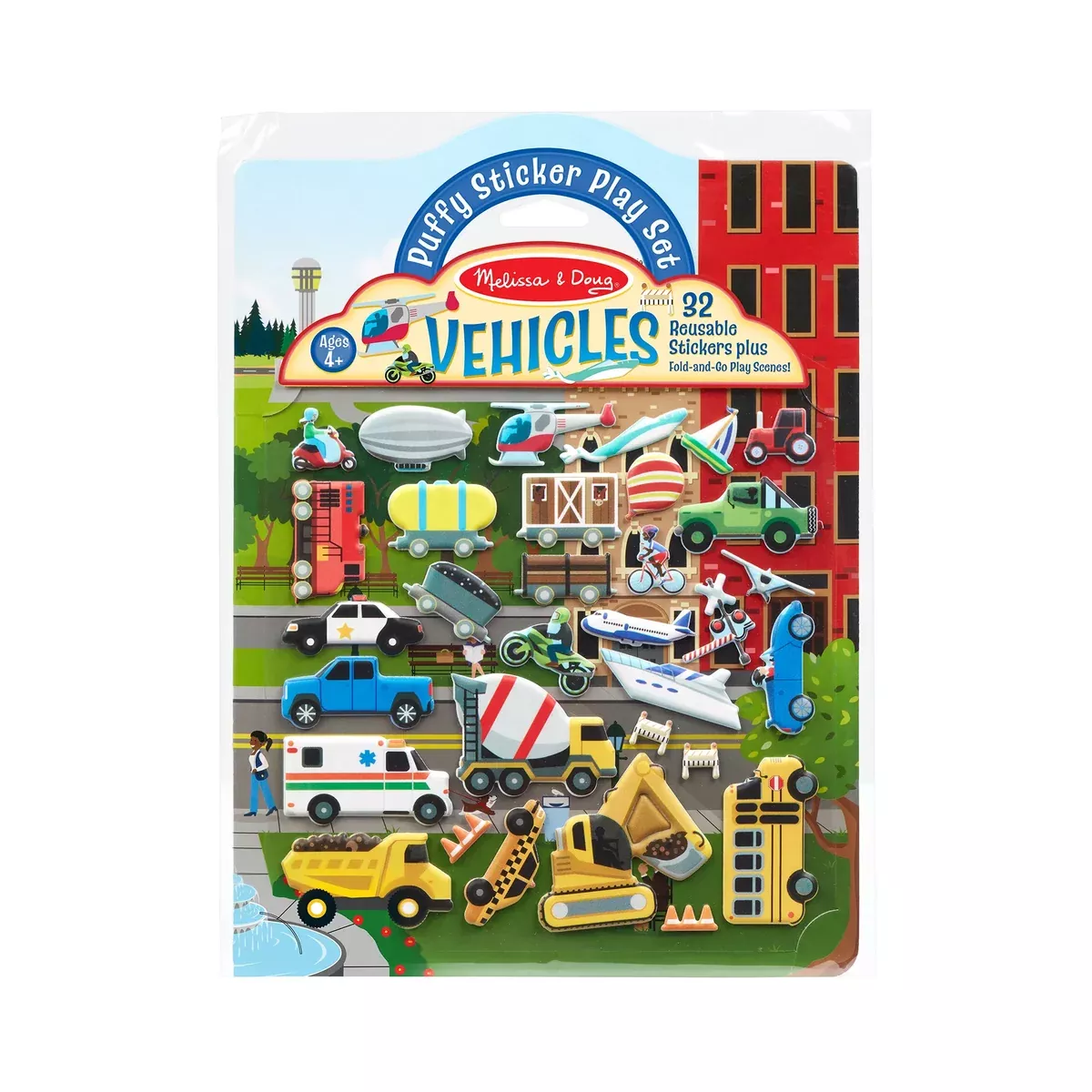 Melissa & Doug 50657 Vehicles Puffy Sticker Set